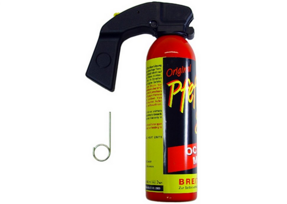 Pfefferspray, Notwehr, wehrhafte Alte